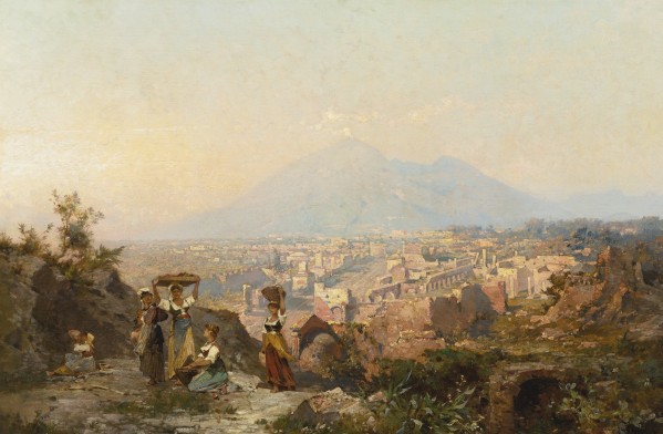 Workers with crops by Franz Richard Unterberger